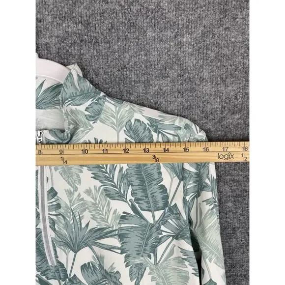 GGBLUE Hixe Sports Golf Set Top L & Skirt M White and Green Bay Leaf's - Picture 11 of 16